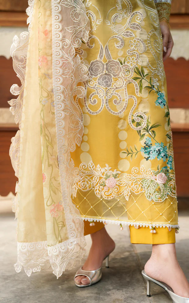 Sovereign Lace VUL26-02 | 3pcs Embroidered Unstitched Summer