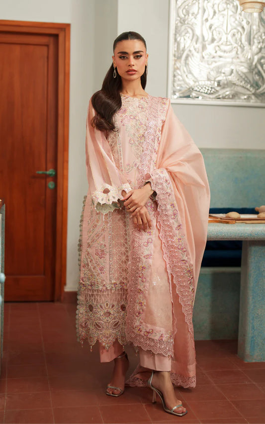 Crimson Courage VUL26-08 | 3pcs Embroidered Unstitched Summer