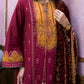 3 Piece Embroidered Suit | W-FB-WH-26-486005