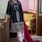 3 Piece Embroidered Suit | W-FB-WH-26-486008