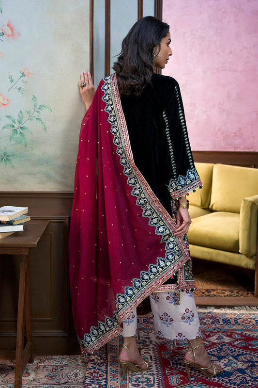 3 Piece Embroidered Suit | W-FB-WH-26-486008