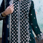 3 Piece Embroidered Suit | W-FB-WH-26-486009