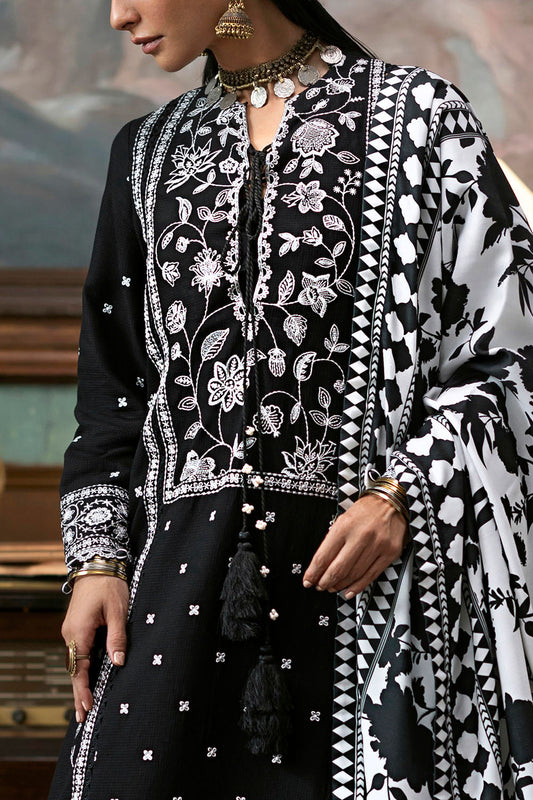 3 Piece Embroidered Suit | W-FB-WH-26-487537