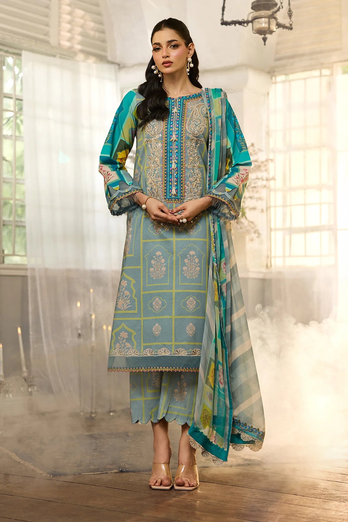 3-PC Unstitched Embroidered Lawn Collection CSN6-13